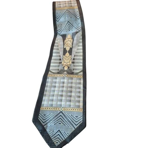 Vintage Versailles by Piattelli 100% silk tie - Picture 1 of 6